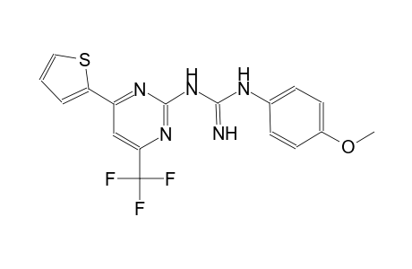 N-(4-methoxyphenyl)-N'-[4-(2-thienyl)-6-(trifluoromethyl)-2-pyrimidinyl]guanidine