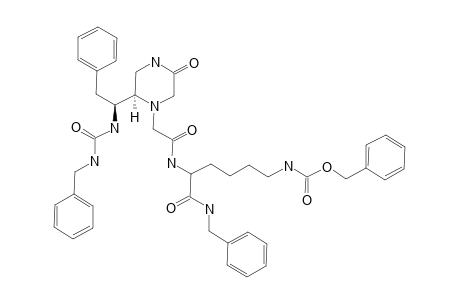 N-[2-[(2R)-[(1S)-(3-BENZYLUREIDO)-2-PHENYLETHYL]-5-OXO-PIPERAZIN-1-YL]-ACETYL]-LYS(Z)-NH-BN