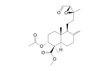 METHYL-3-ALPHA-ACETOXY-13-XI,14-XI-EPOXY-15-FORMYL-LABD-8(17)-EN-19-OATE;DIASTEREOMER-#3