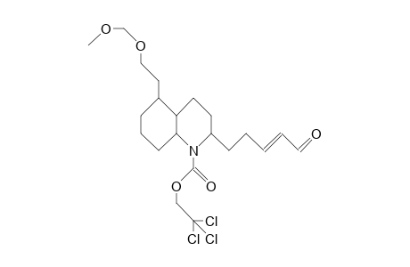 1,2a,3,4,4Ab, 5a,6,7,8,8ab-decahydro-1-(2,2,2-trichloro-ethoxy-carbonyl)-5-meomeoet-2-(5-oxo-3-pentenyl)-quinoline