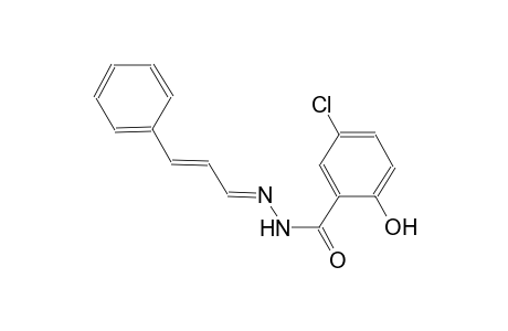 5-chloro-2-hydroxy-N'-[(E,2E)-3-phenyl-2-propenylidene]benzohydrazide