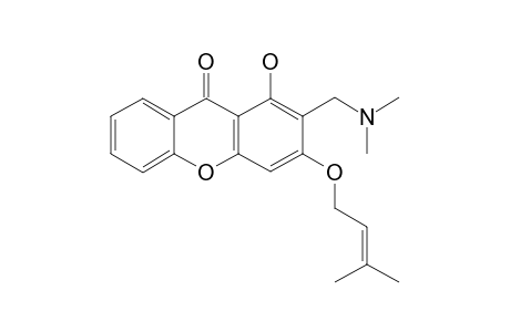 2-[(DIMETHYLAMINO)-METHYL]-1-HYDROXY-3-(3-METHYL-BUT-2-EN-YL-OXY)-9H-XANTHEN-9-ONE