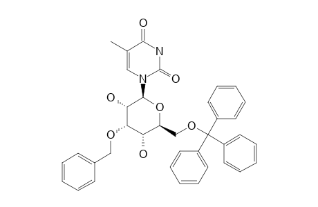 1-(3-O-BENZYL-6-O-TRITYL-BETA-D-ALLO-PYRANOSYL)-THYMINE