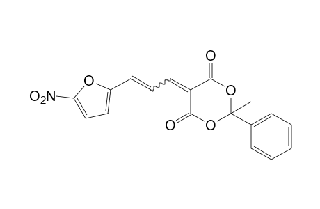 2-methyl-5-[3-(5-nitro-2-furyl)allylidene]-2-phenyl-m-dioxane-4,6-dione