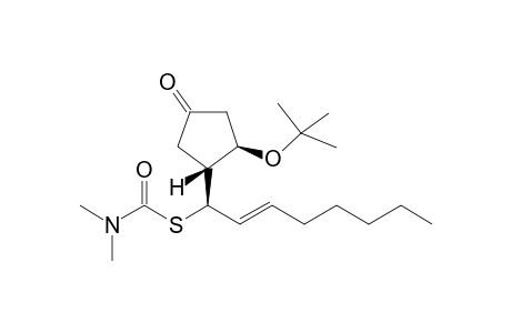 S-(1R(*),1'R(*),2E,2'R(*))-1-(2'-t-butoxy-4'-oxocyclopentyl)oct-2-enyl N,N-dimethylthiocarbamate