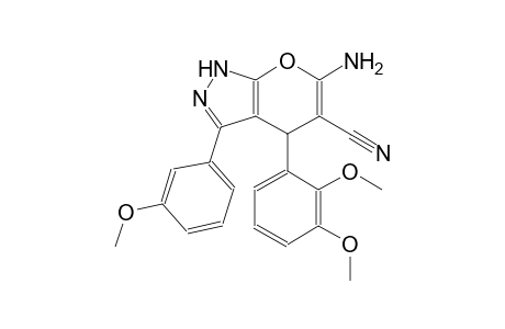 6-amino-4-(2,3-dimethoxyphenyl)-3-(3-methoxyphenyl)-1,4-dihydropyrano[2,3-c]pyrazole-5-carbonitrile