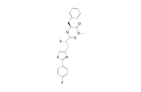 N-[3-[2-(4-FLUOROPHENYL)-THIAZOL-4-YL]-(RS)-2-MERCAPTOPROPANOYL]-PHENYLALANINE-METHYLESTER