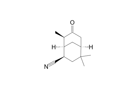 (+)-(1S,4R,5S,6R)-6-Cyano-4,8,8-trimethylbicyclo[3.3.1]nonan-3-one