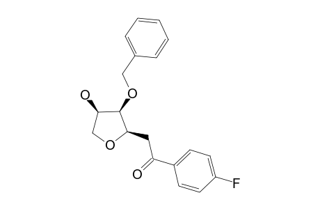 2-(2-O-BENZYL-1,4-ANHYDRO-BETA-D-ARABINOFURANOSYL-1-YL)-1-(4-FLUOROPHENYLETHANE)-1-ONE;MAJOR-ANOMER