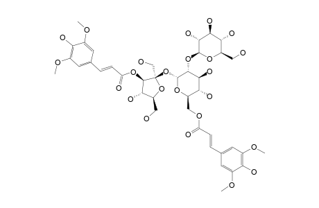 TRICORNOSE_D;3-O-[(E)-SINAPOYL]-BETA-D-FRUCTOFURANOSYL-(2->1)-[BETA-D-GLUCOPYRANOSYL-(1->2)]-[6-O-(E)-SINAPOYL]-ALPHA-D-GLUCOPYRANOSIDE