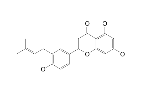 4',5,7-TRIHYDROXY-3'-PRENYL-FLAVANONE