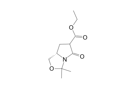 ETHYL-(5S)-2,2-DIMETHYL-8-OXO-3-OXA-1-AZA-BICYCLO-[3.3.0]-OCTANE-7-CARBOXYLATE;MAJOR-ISOMER