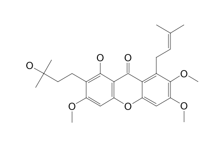 3,6-DI-O-METHYLCRATOXYLONE;1-HYDROXY-2-(3-HYDROXY-METHYLBUTYL)-3,6,7-TRIMETHOXY-8-(3,3-DIMETHYLALLYL)-XANTHONE