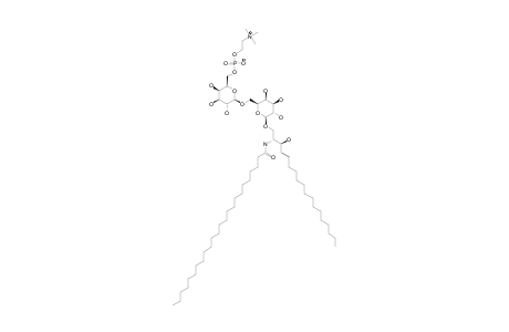 #8;N-TETRACOSANOYL-1-O-[6-O-(2-TRIMETHYLAMMONIOETHOXY)-PHOSPHINATE-BETA-D-GALACTOPYRANOSYL-(1->6)-BETA-D-GALACTOPYRANOSYL]-(4E)-16-OCTADECASPHINGENINE