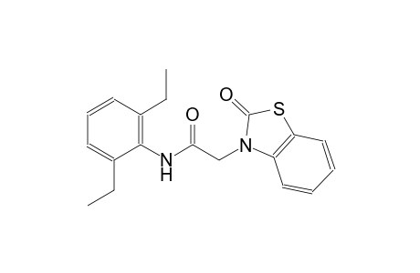 3(2H)-Benzothiazoleacetamide, N-(2,6-diethylphenyl)-2-oxo-