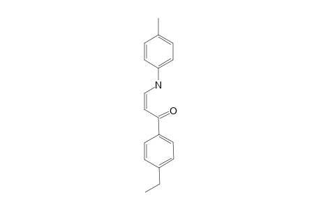 cis-4'-ethyl-3-(p-toluidino)acrylophenone