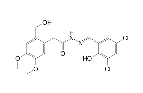 [4,5-dimethoxy-2-(hydroxymethyl)phenyl]acetic acid, (3,5-dichlorosalicylidene)hydrazide