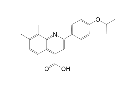 2-(4-isopropoxyphenyl)-7,8-dimethyl-4-quinolinecarboxylic acid