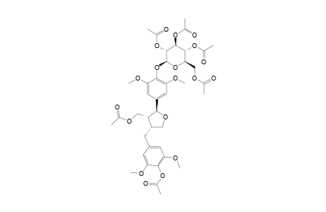 (+/-)-5,5'-DIMETHOXY-LARICIRESINOL-4'-O-BETA-D-GLUCOPYRANOSYL-PERACETYLATED