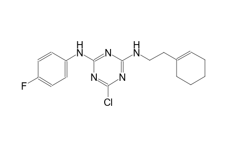 6-Chloro-N-(2-cyclohex-1-enyl-ethyl)-N'-(4-fluoro-phenyl)-[1,3,5]triazine-2,4-diamine