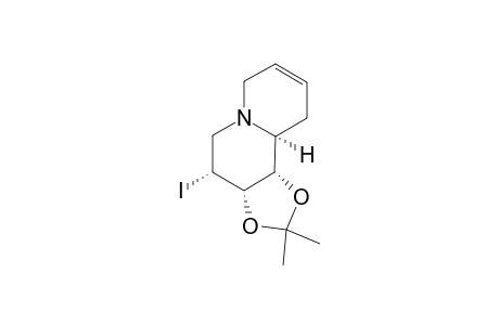 (1S,2R,3R,9AS)-3-IODO-1,2-O-ISOPROPYLIDENE-7,8-DIDEHYDRO-2H-QUINOLIZIDINE-1,2-DIOL