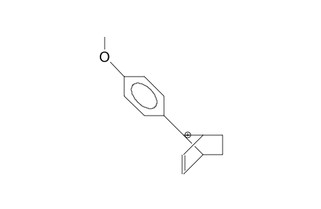 7-(4-Methoxy-phenyl)-bicyclo(2.2.1)hept-2-en-7-yl cation