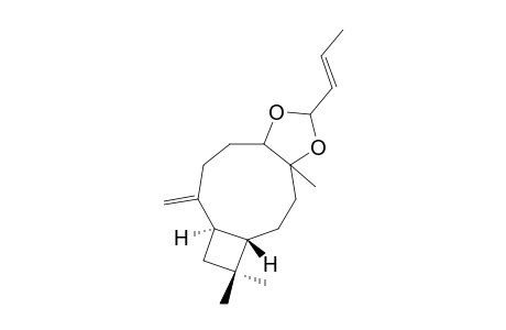 1,5,5-TRIMETHYL-8-METHYLENE-13-(E)-1-PROPENYL-4-BETA,7-ALPHA-12,14-DIOXATRICYClO-[9.3.0.0(4.7)]-TETRADECANE