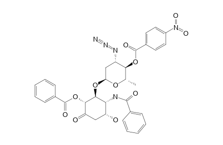 (S2,3S,4S,5S)-3-(3'-AZIDO-4'-O-PARA-NITROBENZOYL-2',3',6'-TRIDEOXY-ALPHA-L-ARABINO-HEXOPYRANOSYLOXY)-4-BENZAMIDO-2-O-BENZOYL-5-HYDROXY-CYCLOHEXANO