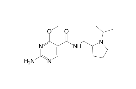 2-amino-N-[(1-isopropyl-2-pyrrolidinyl)methyl]-4-methoxy-5-pyrimidine carboxamide