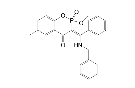 2-Methoxy-6-methyl-3-[1'-(benzylamino)benzylidene]-2,3-dihydro-2,4-dioxo-2-.lambda.5-benzo[e]-[1,2]-oxaphosphinane