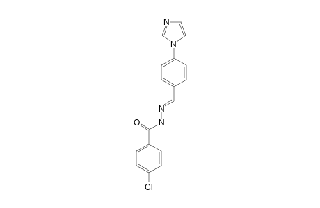 4-IMBZPCLPH;(E)-4-(1H-IMIDAZOLE-1-YL)-BENZALDEHYDE-PARA-CHLORO-BENZOYL-HYDRAZONE