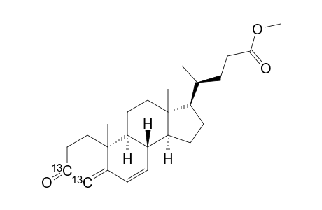 [3,4-(13)C(2)]-3-OXO-CHOLA-4,6-DIEN-24-OIC-ACID-METHYLESTER