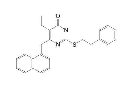 5-ETHYL-2-[(PHENYLETHYL)-THIO]-6-(1-NAPHTHYLMETHYL)-PYRIMIDIN-4(3H)-ONE