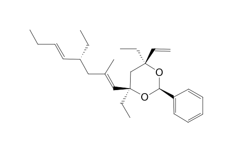 (4S,4'R,6S)-4,6-DIETHYL-4-(4-ETHYL-2-METHYLOCTA-1,5-DIENYL)-2-PHENYL-6-VINYL-1,3-DIOXANE