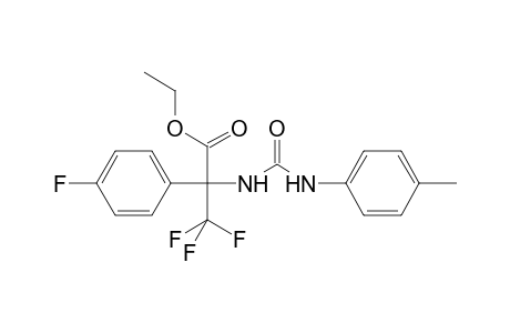 Ethyl 3,3,3-trifluoro-2-(4-fluorophenyl)-2-{[(4-methylphenyl)carbamoyl]amino}propanoate