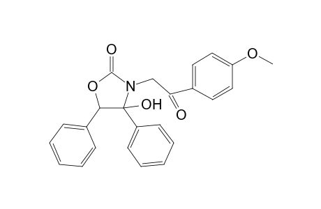 2(3H)-Oxazolone, dihydro-4-hydroxy-3-[2-(4-methoxyphenyl)-2-oxoethyl]-4,5-diphenyl-