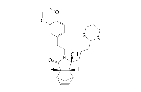 (3S*,3aR*,7aS*)-N-[2-(3,4-Dimethoxyphenyl)ethyl]-3-hydroxy-3-[3-(1,3-dithian-2-yl)propyl]-3a,4,7,7a-tetrahydro-4,7-methanoisoindolin-1-one