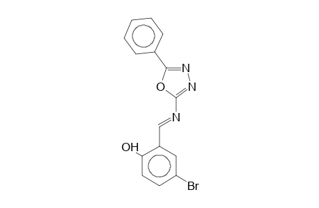 2-(5-Bromo-2-hydroxybenzylideneamino)-5-phenyl-1,3,4-oxadiazole