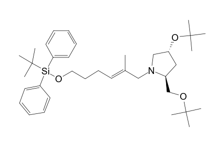 (2S,4R)-1-[(E)-6-(TERT.-BUTYLDIPHENYLSILYLOXY)-2-METHYLHEX-2-ENYL]-4-TERT.-BUTOXY-2-(TERT.-BUTOXYMETHYL)-PYRROLIDINE