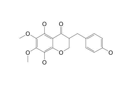 5,8-Dihydroxy-3-(4-hydroxy-benzyl)-6,7-dimethoxy-chroman-4-one