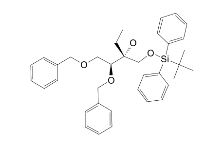 (2R,3S)-1-O-TERT.-BUTYLDIPHENYLSILYL-3,4-DI-O-BENZYL-2-ETHYLBUTANE-1,2,3,4-TETRAOL