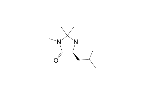 (5-S)-5-(2-METHYLPROPYL)-2,2,3-TRIMETHYLIMIDAZOLIDINE-4-ONE