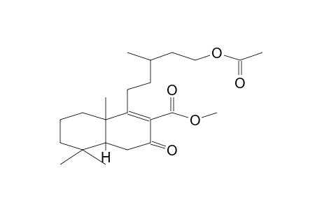 2-NAPHTALENECARBOXYLIC ACID, 1-[5-(ACETYLOXY)-3-METHYLPENTYL]-3,4,4a,5,6,7,8,8a-OCTAHYDRO-5,5,8a-TRIMETHYL-3-OXO-METHYL ESTER,