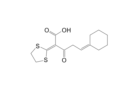 2-[(1-Carboxy-2-oxo-4-cyclohexylidene)butylidene]-1,3-dithiolane