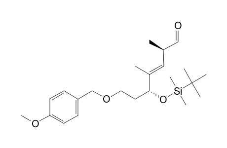 (2S,3E,5S)-5-(TERT.-BUTYLDIMETHYLSILYLOXY)-7-(4-METHOXY-BENZYLOXY)-2,4-DIMETHYLHEPT-3-ENAL