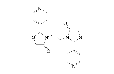 1,2-BIS-[2-(PYRIDIN-4-YL)-4-OXO-1,3-THIAZOLIDIN-3-YL]-ETHANE