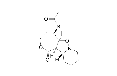 (5RS,5ASR,11ARS,11BRS)-5-ACETYLTHIODECAHYDRO-1H-OXEPINO-[3',4':4,5]-ISOXAZOLO-[2,3-A]-PYRIDIN-1-ONE,(TRANS-INVERTOMER)