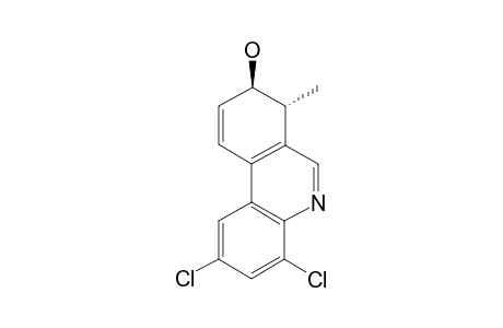 (TRANS)-2,4-DICHLORO-7-METHYL-7,8-DIHYDRO-PHENANTHRIDIN-8-OL;MAJOR-ISOMER