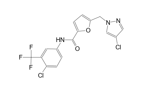 5-[(4-chloro-1H-pyrazol-1-yl)methyl]-N-[4-chloro-3-(trifluoromethyl)phenyl]-2-furamide