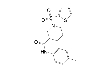 N-(4-methylphenyl)-1-(2-thienylsulfonyl)-3-piperidinecarboxamide